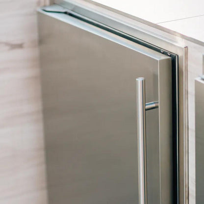 TrueFlame 15" Outdoor Rated Fridge with Glass Door