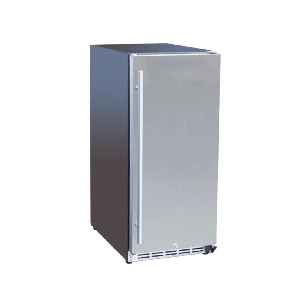 TrueFlame 15" Outdoor Rated Fridge with Stainless Steel Door