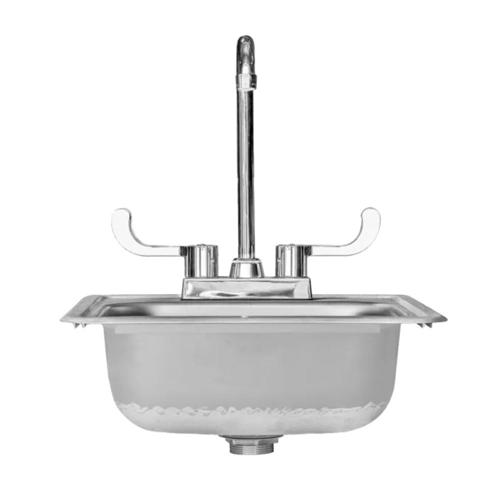 TrueFlame 15" x 15" Stainless Steel Drop-In Sink
