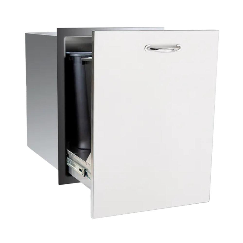 TrueFlame 20" Stainless Steel 2-Bin Trash and Recycling Drawer