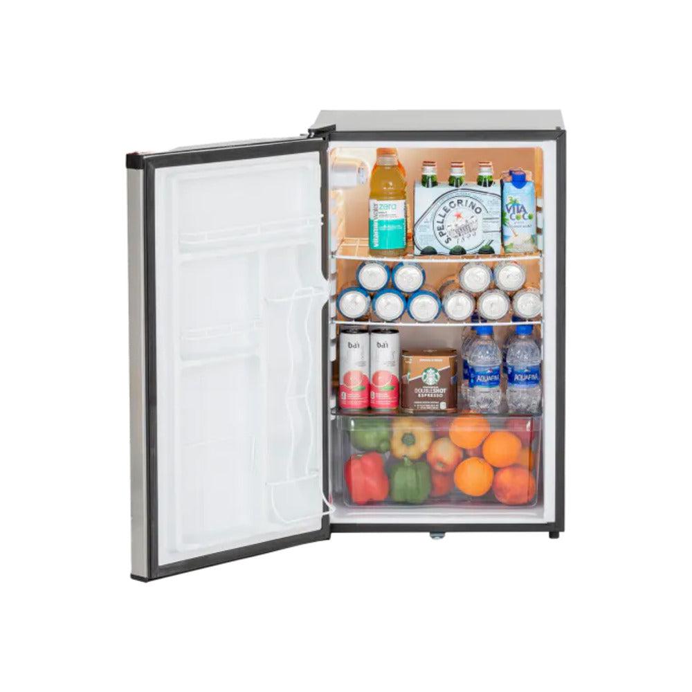 TrueFlame 21" 4.2c Deluxe Compact Fridge - Open from Right