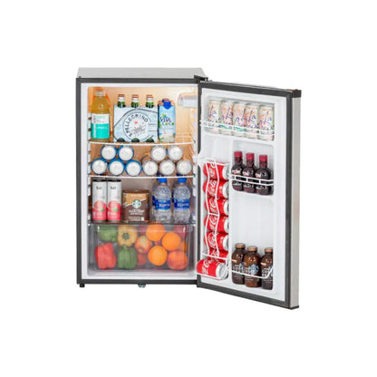 TrueFlame 21" 4.2c Standard Compact Fridge - Open from Left