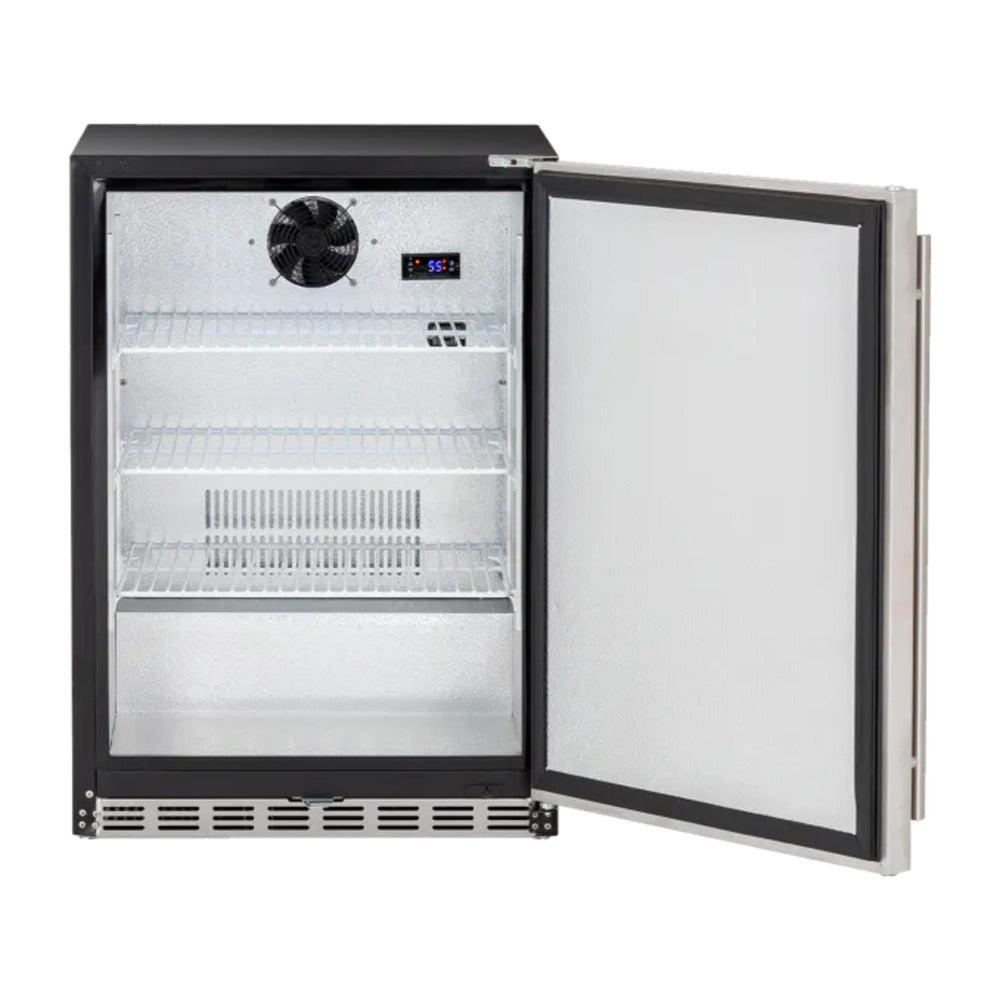 TrueFlame 24" 4.2c Standard Compact Fridge - Open from Left