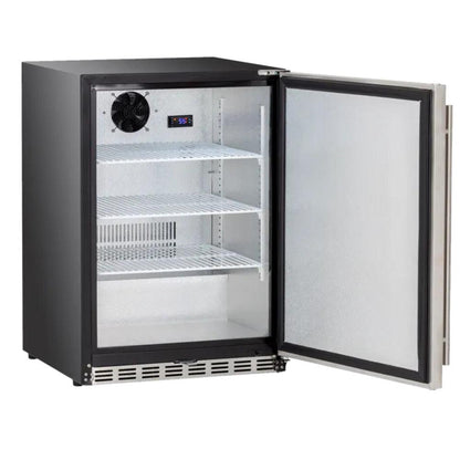 TrueFlame 24" 4.2c Standard Compact Fridge - Open from Left