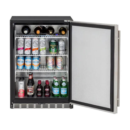 TrueFlame 24" 4.2c Standard Compact Fridge - Open from Left