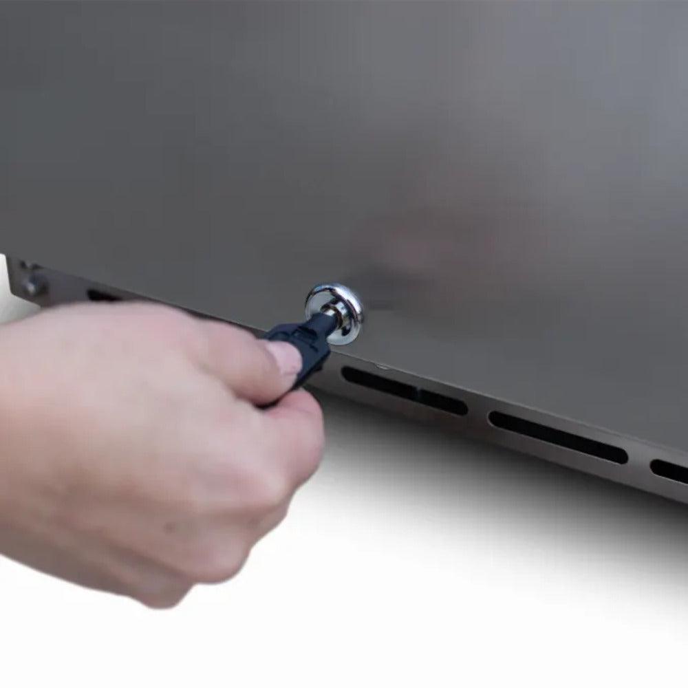 TrueFlame 24" 4.2c Standard Compact Fridge - Open from Left