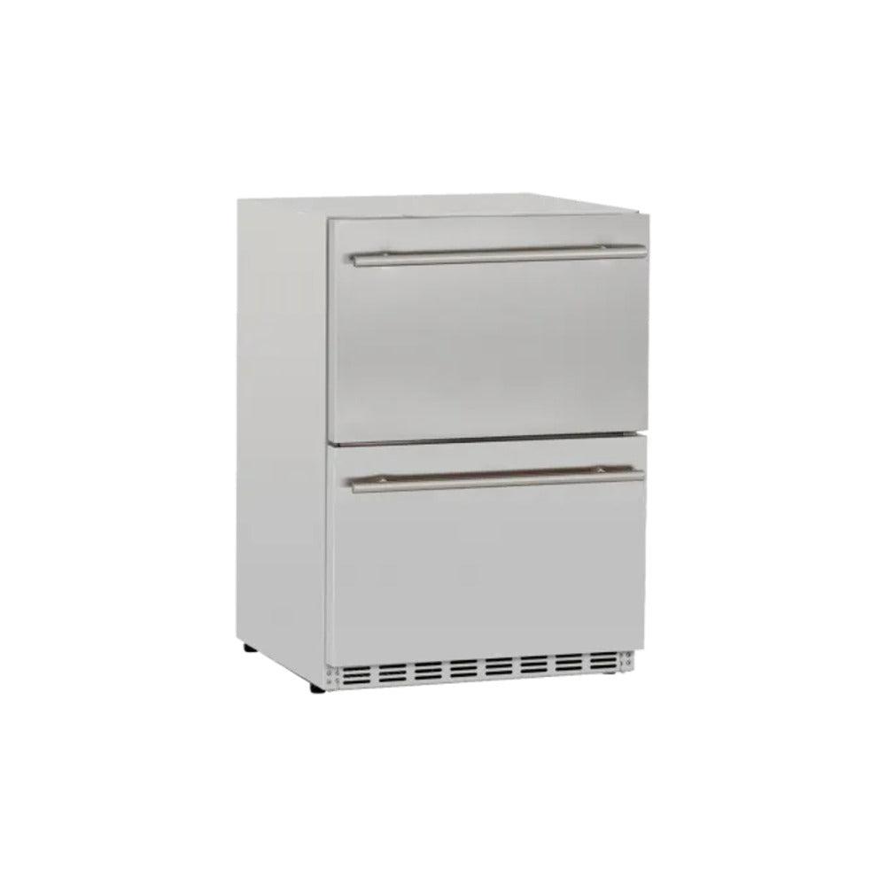 TrueFlame 24" 5.3c Deluxe Outdoor Rated 2-Drawer Fridge