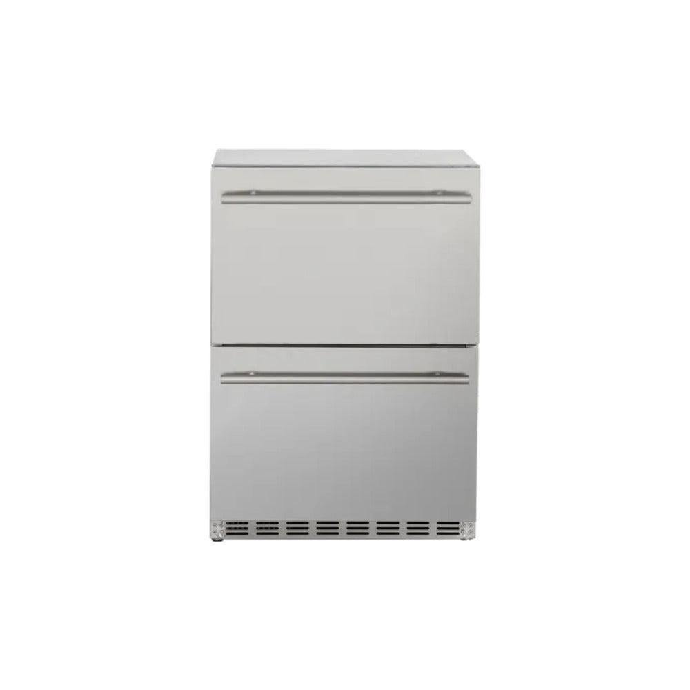 TrueFlame 24" 5.3c Deluxe Outdoor Rated 2-Drawer Fridge