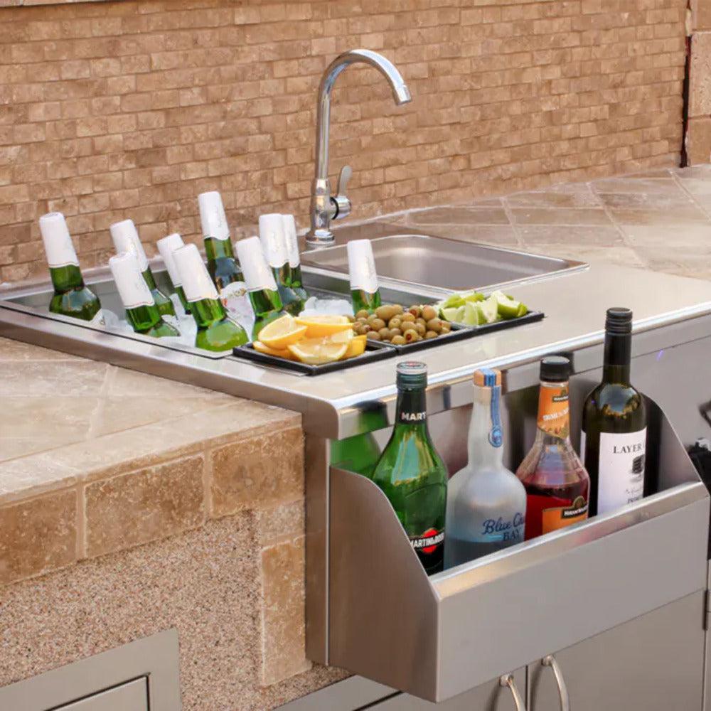 TrueFlame 30" Stainless Steel Beverage and Prep Station