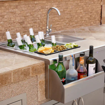 TrueFlame 30" Stainless Steel Beverage and Prep Station