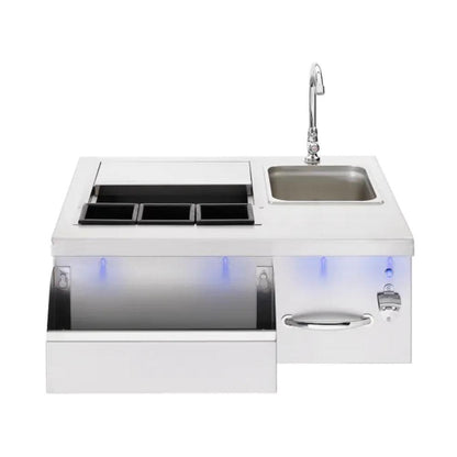 TrueFlame 30" Stainless Steel Beverage and Prep Station