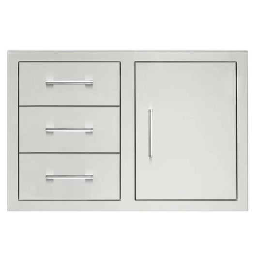 TrueFlame 32" Stainless Steel 2-Drawer and Access Door Combo