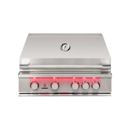 TrueFlame 32" Stainless Steel 4-Burner Built-In Propane Gas Grill