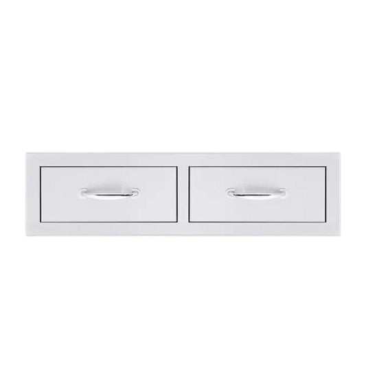 TrueFlame 32" Stainless Steel Double Horizontal Drawer