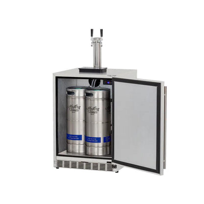 TrueFlame 6.6c Deluxe Outdoor Rated Double Tap Kegerator - Completed