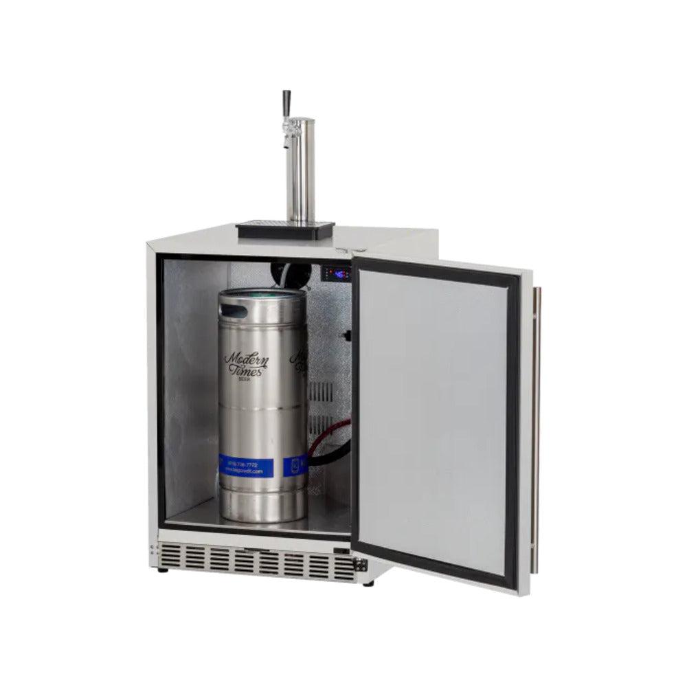 TrueFlame 6.6c Deluxe Outdoor Rated Single Tap Kegerator - Completed