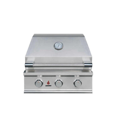 TrueFlame E Series 25" Stainless Steel 3-Burner Built-In Natural Gas Grill