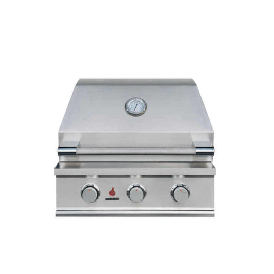 TrueFlame E Series 25" Stainless Steel 3-Burner Built-In Natural Gas Grill