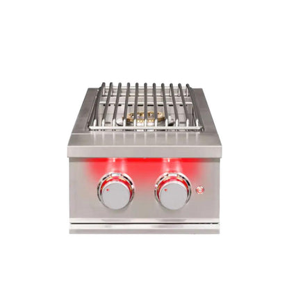 TrueFlame Stainless Steel Natural Gas Double Side Burner